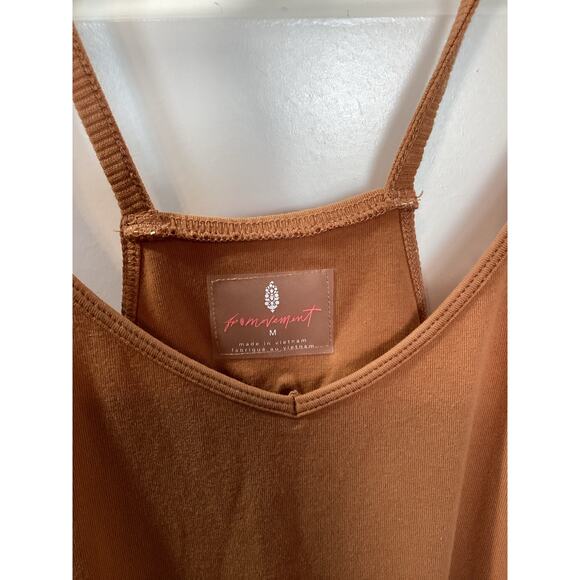 Free People Movement Women's Hot Shot Onesie Casual Orangish Brown Size Medium - Picture 6 of 11